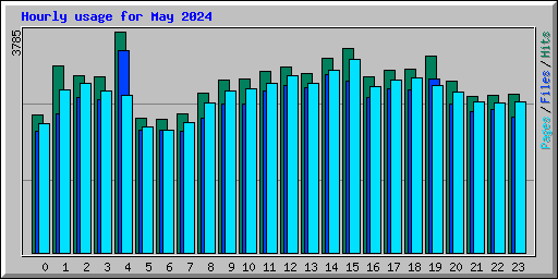 Hourly usage for May 2024