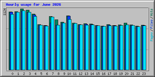 Hourly usage for June 2026